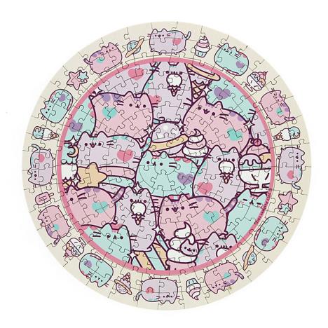 Pusheen 200pc Round Jigsaw Puzzle Extra Image 1